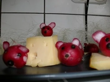 Rezept: Radischen Maus Bild Nr. 5 Radischen Maus - Rezept - Bild Nr. 5