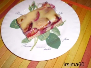 Rezept: Zwetschgenkuchen mit Puddingdecke Zwetschgenkuchen mit Puddingdecke - Rezept