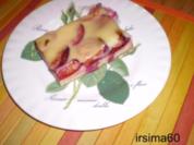 Zwetschgenkuchen mit Puddingdecke - Rezept
