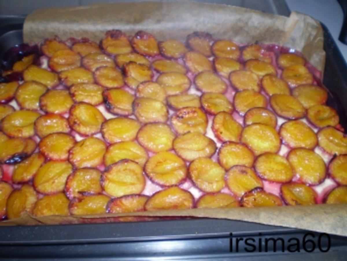 Zwetschgenkuchen mit Puddingdecke - Rezept - Bild Nr. 3