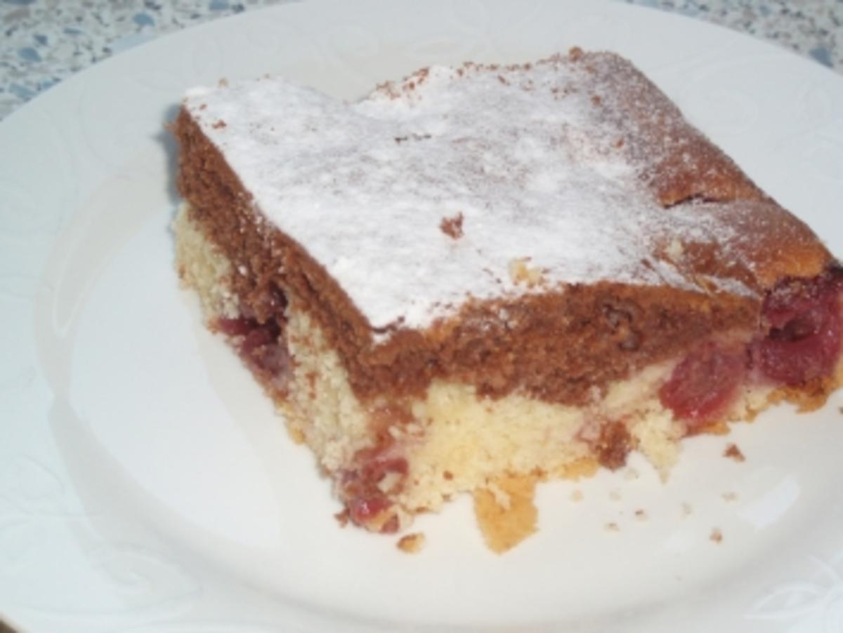 Marmorblechkuchen !!! mit Kirschen - Rezept - kochbar.de