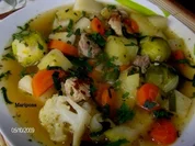 Herbstlicher Gemüseeintopf mit Fleischwürfel - Rezept