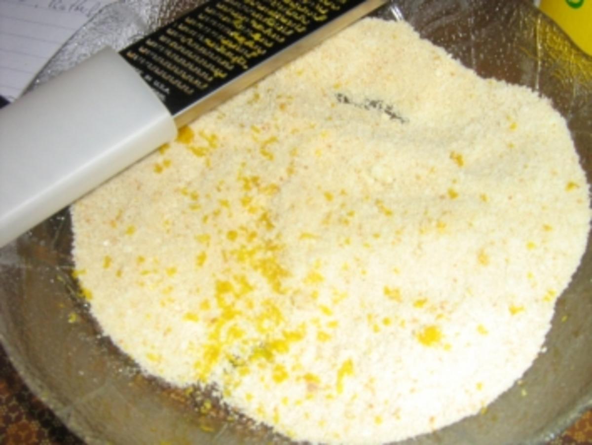 Zitronenlachs unter einer Parmesankruste mit Zitronensauce an Tagliatelle - Rezept - Bild Nr. 3