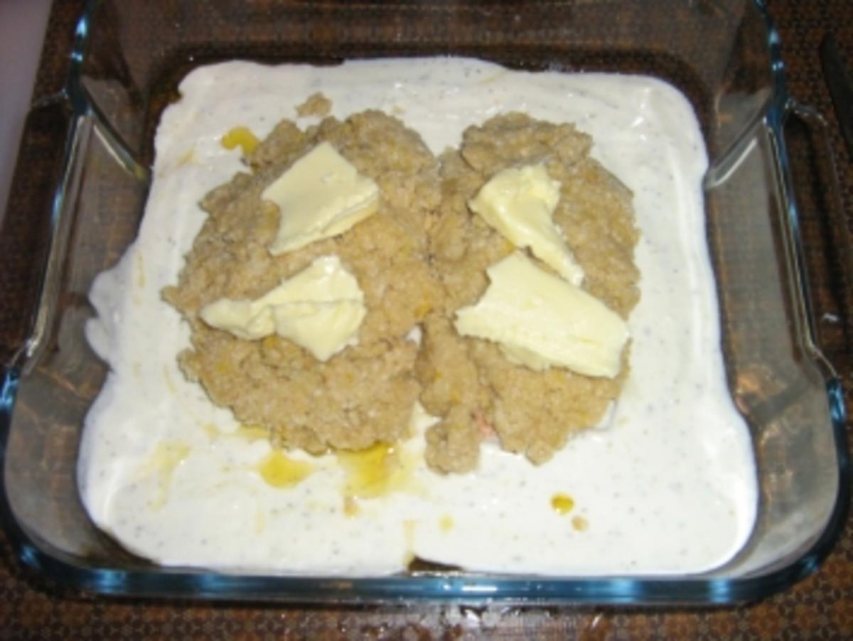 Zitronenlachs unter einer Parmesankruste mit Zitronensauce an Tagliatelle - Rezept - Bild Nr. 6