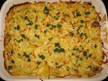 Rosenkohl mit Kartoffelkruste, überbacken...*lecker, und auch Diätrezept* - Rezept