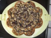 Kuchen- Apfelkuchen mit Marzipan und Schokoguss - Rezept