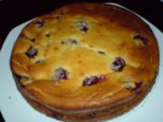 Käsekuchen mit Kirschen - Rezept