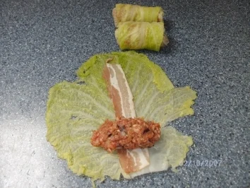 Wirsing-Hack-Röllchen - Rezept - Bild Nr. 3