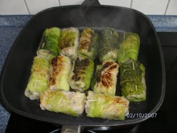 Wirsing-Hack-Röllchen - Rezept - Bild Nr. 4