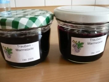 Rezept: Trauben - Marmelade Trauben - Marmelade - Rezept