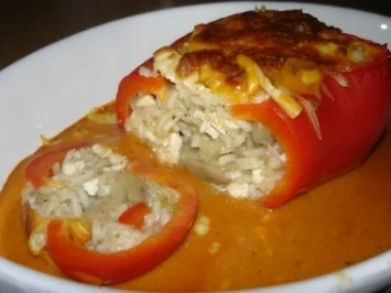 Rezept: Das Huhn in der Paprika... Das Huhn in der Paprika... - Rezept