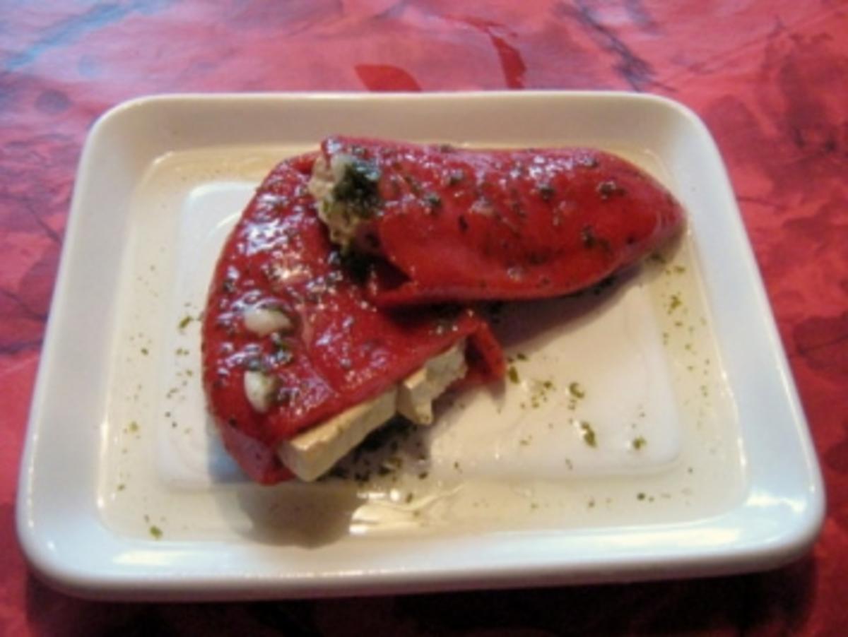 gefüllte Paprika - kalt mit Knoblauch - Rezept - Bild Nr. 2
