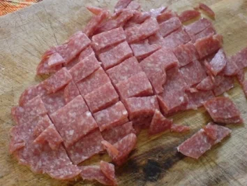 Ein Nest aus frischem Gartengemüse mit gefüllten Hähnchenschnitzel - Rezept - Bild Nr. 13