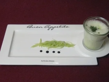 Cappuccino von der Kresse im Weckglas mit Minz-Gurken - Rezept