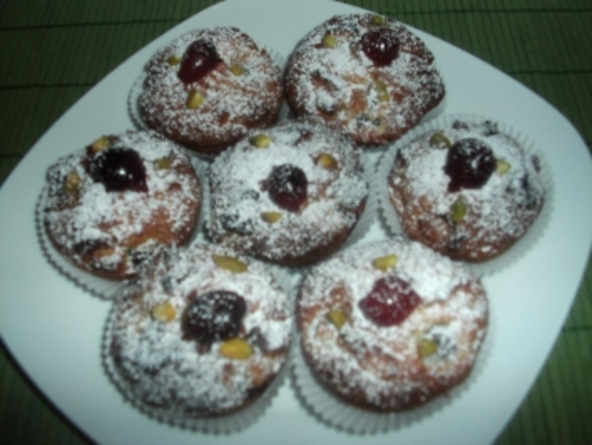 Kirsch-Marzipan-Muffins - Rezept