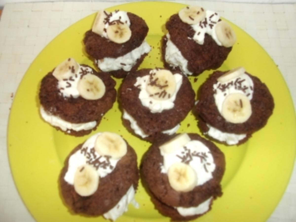 Bananensplit Muffins - einfach - 300 kcal/100g