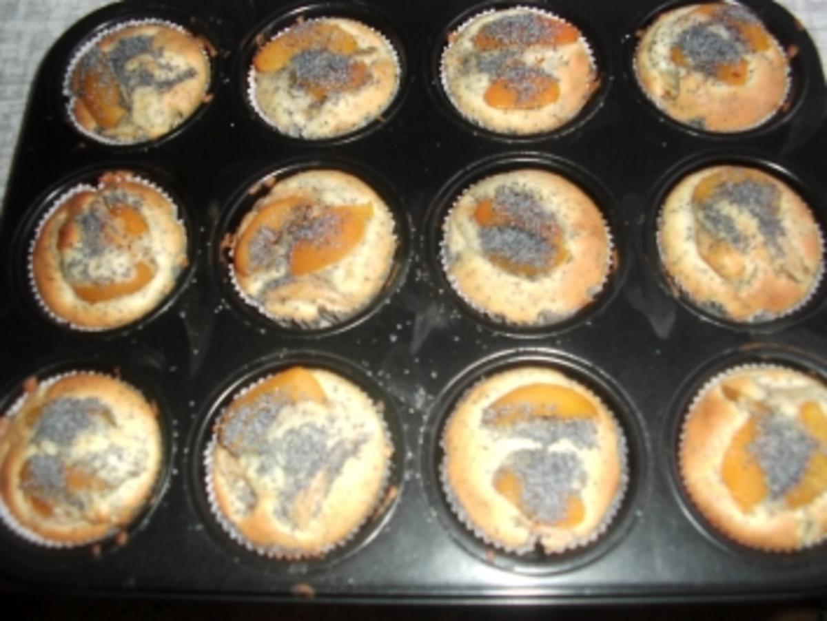 Mohn-Aprikosen-Muffins - Rezept - Bild Nr. 2