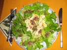 Gegrillter Schafskäse auf Blattsalat - Rezept