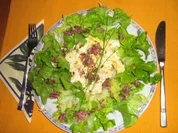 Rezept: Gegrillter Schafskรคse auf Blattsalat Gegrillter Schafskรคse auf Blattsalat - Rezept