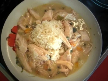 Rezept: Hühnerfricassee mit Kapern Hühnerfricassee mit Kapern - Rezept