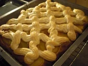 Aprikosen-Mandel Schnitten mit Baiser - Rezept