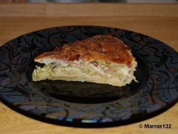 Apfel-Porree-Quiche - Rezept