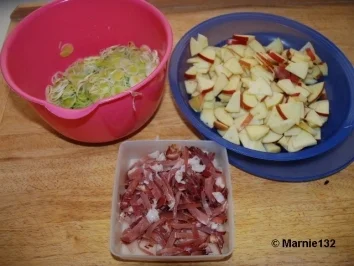 Apfel-Porree-Quiche - Rezept - Bild Nr. 3