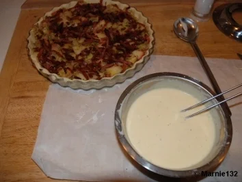 Apfel-Porree-Quiche - Rezept - Bild Nr. 8