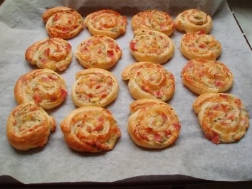 Schinken-Schnecken - Rezept