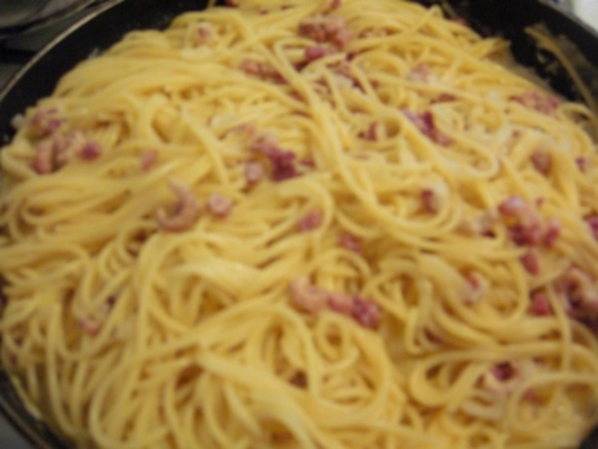 Spaghetti mit Speck und Krabben - Rezept - Bild Nr. 2