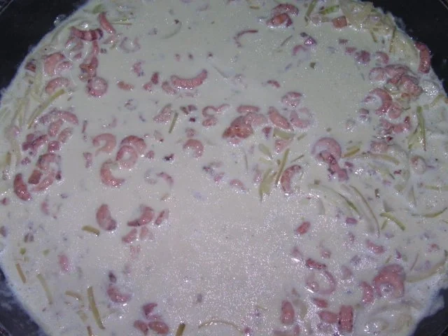 Spaghetti mit Speck und Krabben - Rezept - Bild Nr. 4