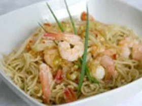 Asianudeln mit Shrimps&Ananas - Rezept