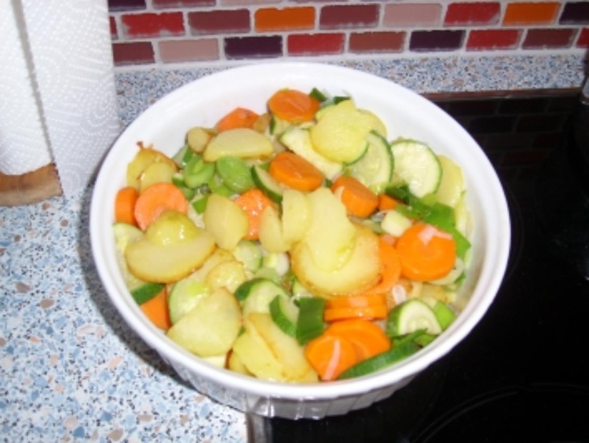 Gemüse-Kartoffelauflauf mit Schinken - Rezept - Bild Nr. 3