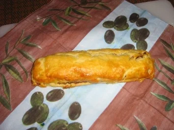 Blätterteigröllchen mit Schinken und Käse - Rezept - Bild Nr. 5