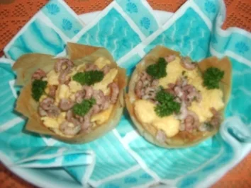 Rezept: Eier-Krabben-Körbchen Eier-Krabben-Körbchen - Rezept