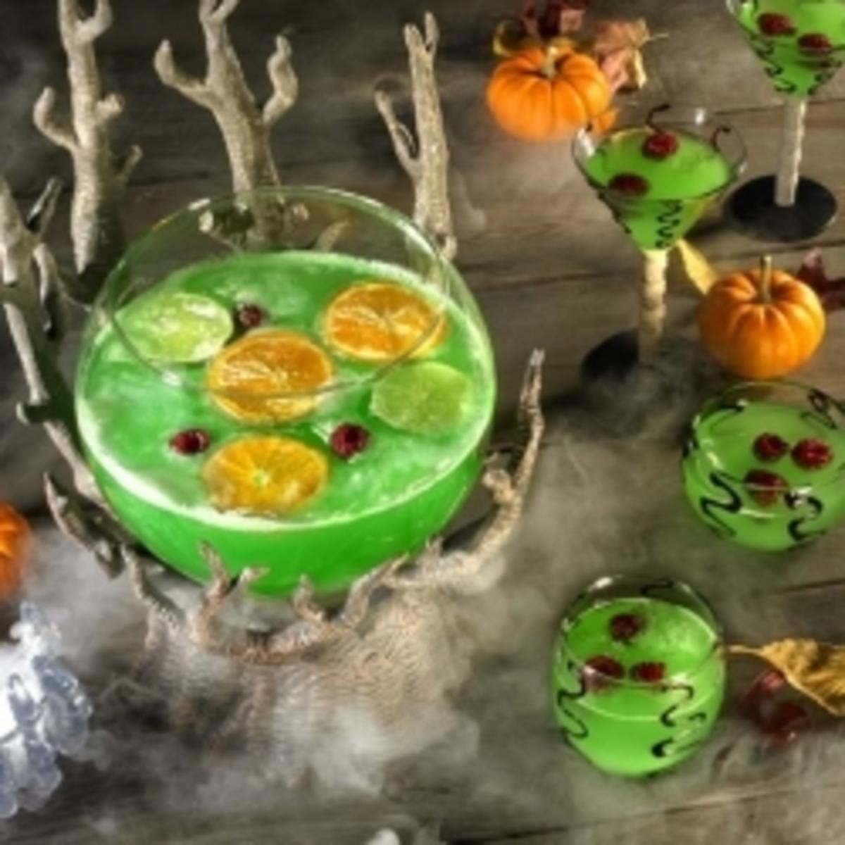 Halloween-Grüner Punsch - Rezept mit Bild - kochbar.de