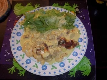 Rezept: Gaby´s Puten-Sahne-Auflauf Bild Nr. 5 Gaby´s Puten-Sahne-Auflauf - Rezept - Bild Nr. 5