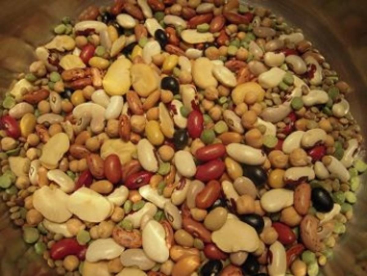 Buntes Hülsenfrüchte-Potpourri