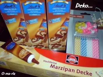 Kuchen  Marzipantorte mit Mandelkern und Choco-Creme - Rezept - Bild Nr. 4