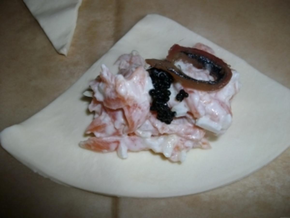 Lachs-Kaviar-Sardinen Päckchen - Rezept - Bild Nr. 2