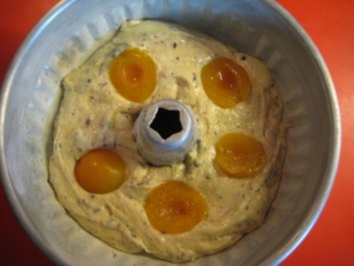 Rodonkuchen mit Schokolade und Aprikosenhälften - Rezept - Bild Nr. 5