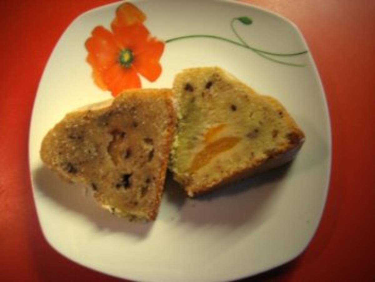 Rodonkuchen mit Schokolade und Aprikosenhälften - Rezept - Bild Nr. 6