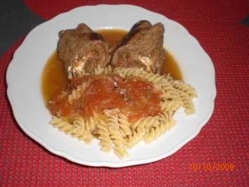 Rouladen mit Schafskäse - Rezept