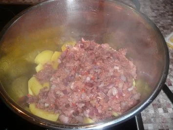 Rezept: Corned Beef Hash oder amerikanisches Labskaus Bild Nr. 4 Corned Beef Hash oder amerikanisches Labskaus - Rezept - Bild Nr. 4