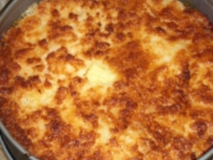 Ananaskuchen mit Kokoshaube - einfach - 338 kcal/100g