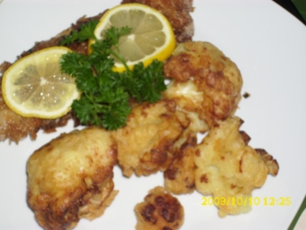 Bilder für Fisch: Knuspriger Rotbarsch mit Blumenkohltempura - Rezept