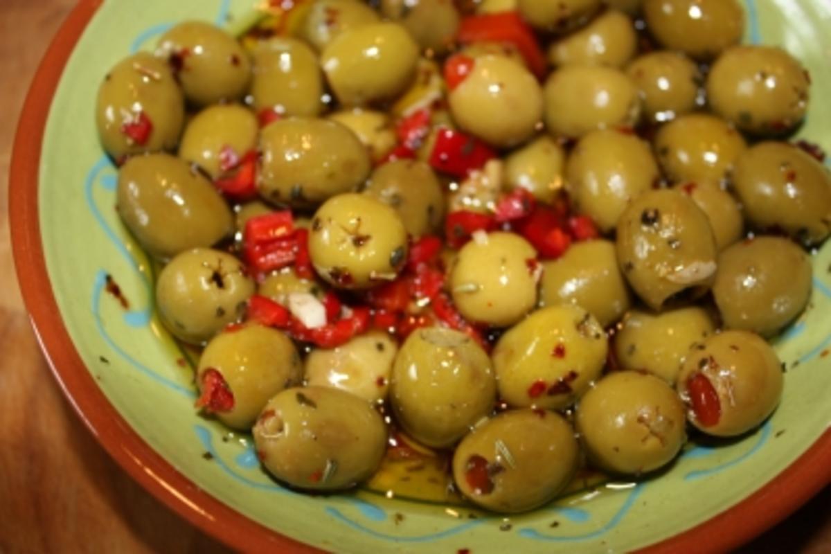 Eingelegte Oliven - Rezept