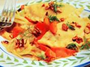 Gefüllte Maultaschen mit Fenchelgemüse - Rezept