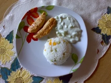 Rezept: Tandoori Hähnchen mit indischem Zaziki Tandoori Hähnchen mit indischem Zaziki - Rezept