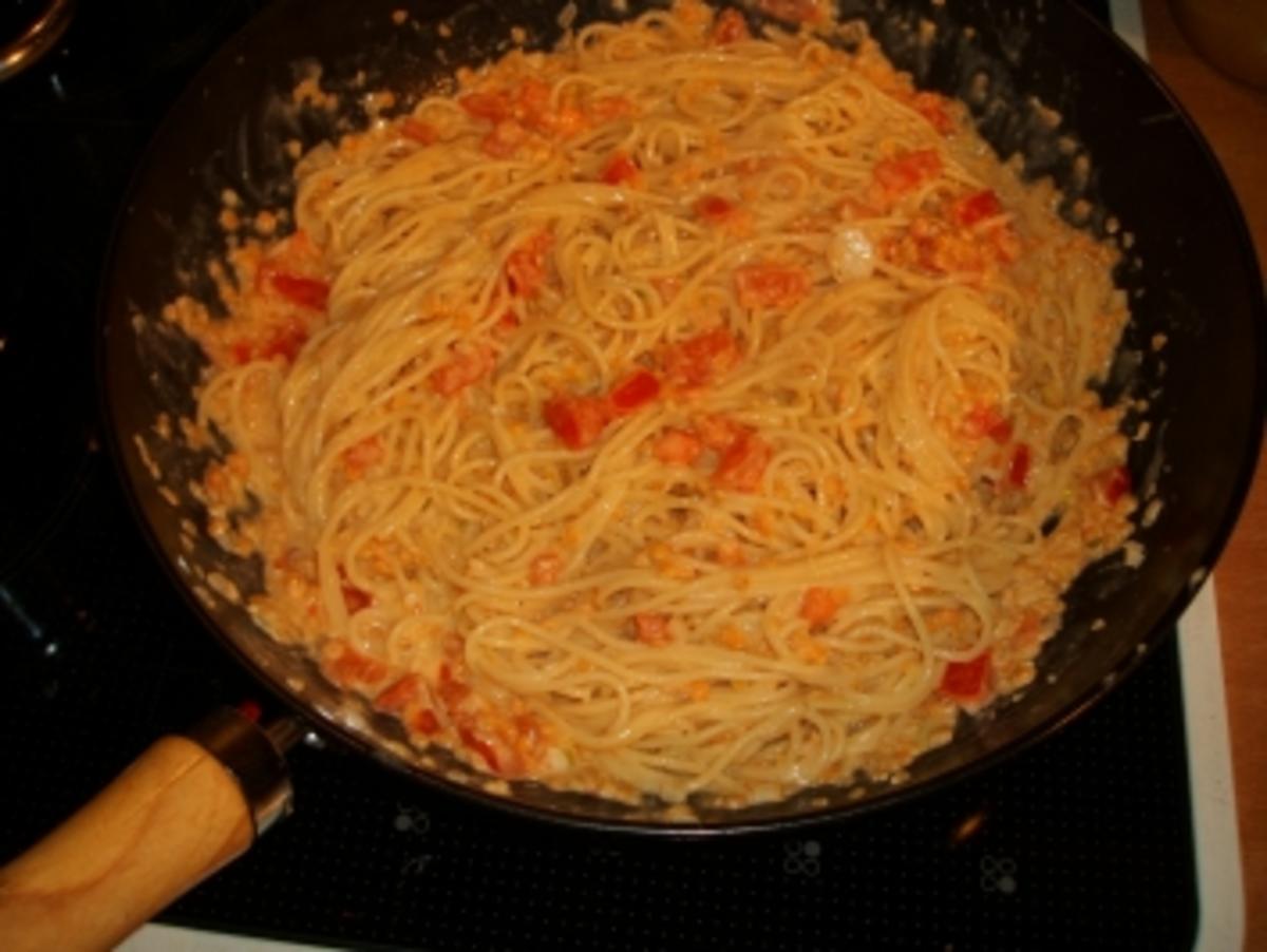 Spaghetti mit roter Linsensauce - Rezept - Bild Nr. 10